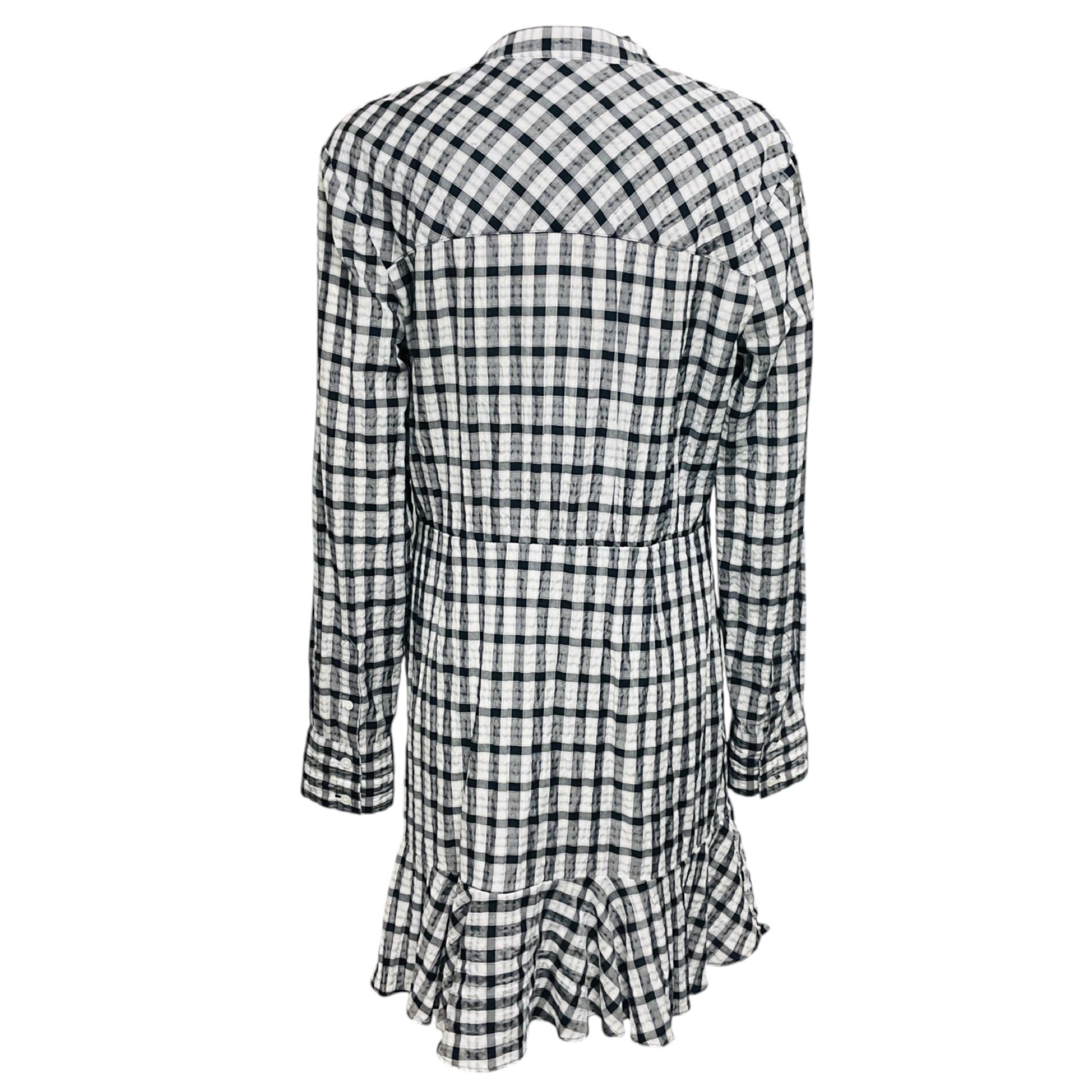 Veronica Beard Jeans Off White / Navy Sherry Plaid Mini Dress