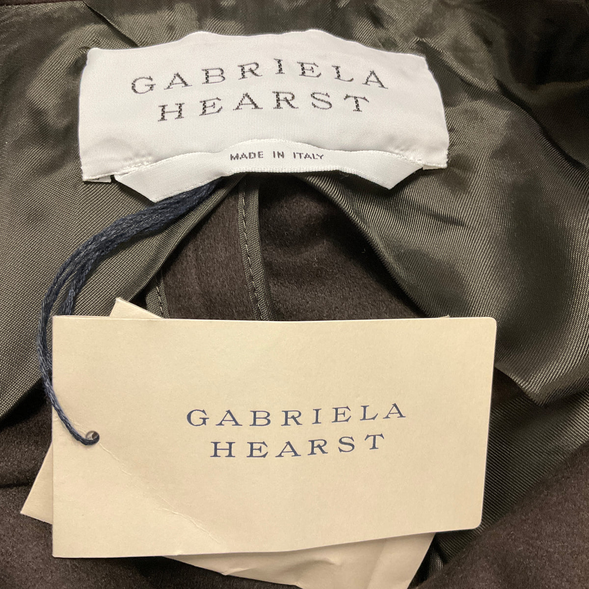 Gabriela Hearst Chocolate Houstt Full Length Double Breasted Tailored Trench Coat