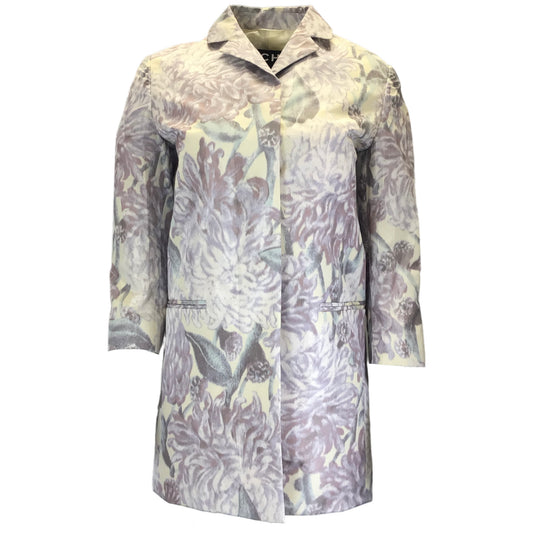 Rochas Lilac / Ivory / Blue Silk Organza Jacket