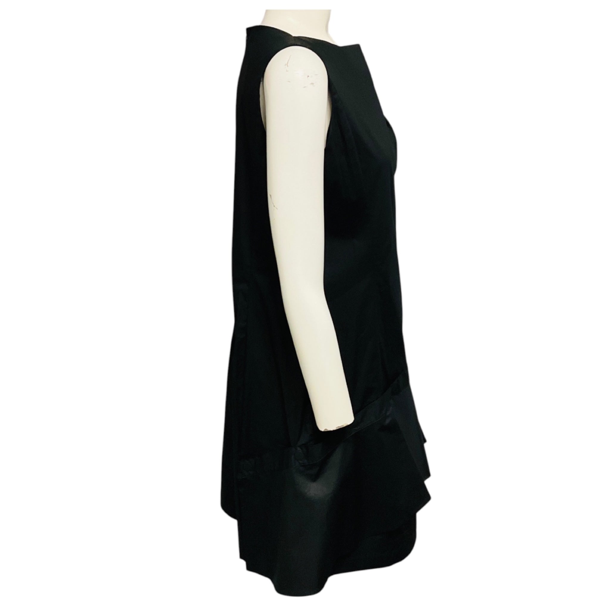 3.1 Phillip Lim Black Ruffle Dress with Gathered Ring