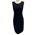 Load image into Gallery viewer, Max Mara Navy Blue Sleeveless Wool Shift Dress
