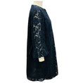 Load image into Gallery viewer, Valentino Navy Three Quarter Sleeved Lace Dress
