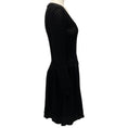 Load image into Gallery viewer, RED Valentino Black Wool Crochet Knit Dress
