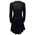 Load image into Gallery viewer, RED Valentino Black Wool Crochet Knit Dress

