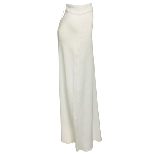 Lars Andersson White Full Milano Knit Long Skirt
