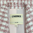 Load image into Gallery viewer, L'Agence Pink / White Kenzie Tweed Blazer
