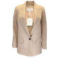 Load image into Gallery viewer, Peserico Tan One-Button Linen Blazer
