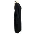 Load image into Gallery viewer, Gucci Black Keyhole Opening Long Sleeved Plunge Back Cocktail Dress

