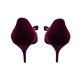 Load image into Gallery viewer, Valentino Purple Bow Detail Open Toe Suede Pumps
