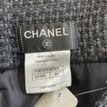 Load image into Gallery viewer, Chanel Black 2009 Front Pleat Wool Tweed Skirt
