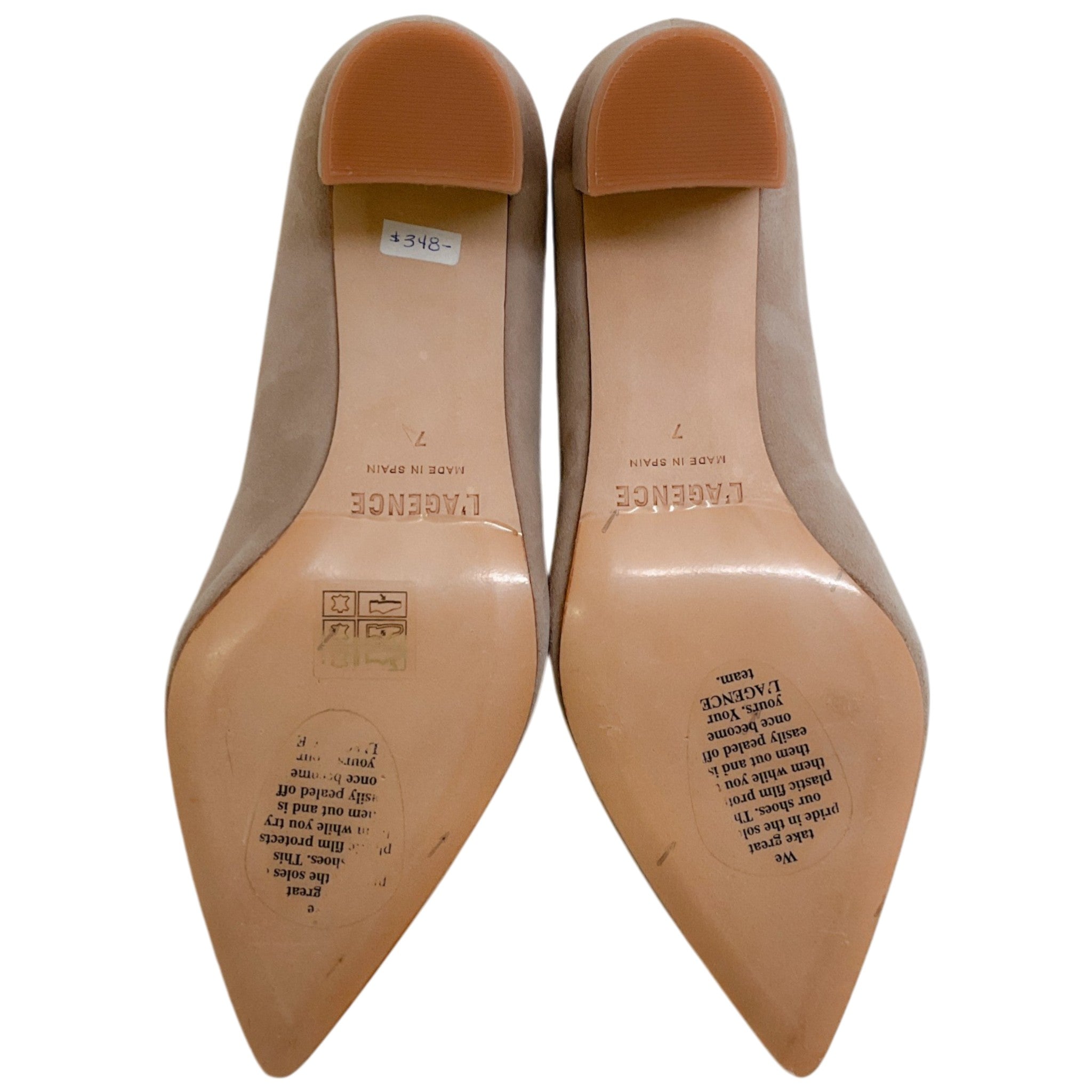L'Agence Cashew Suede Gilles Pumps