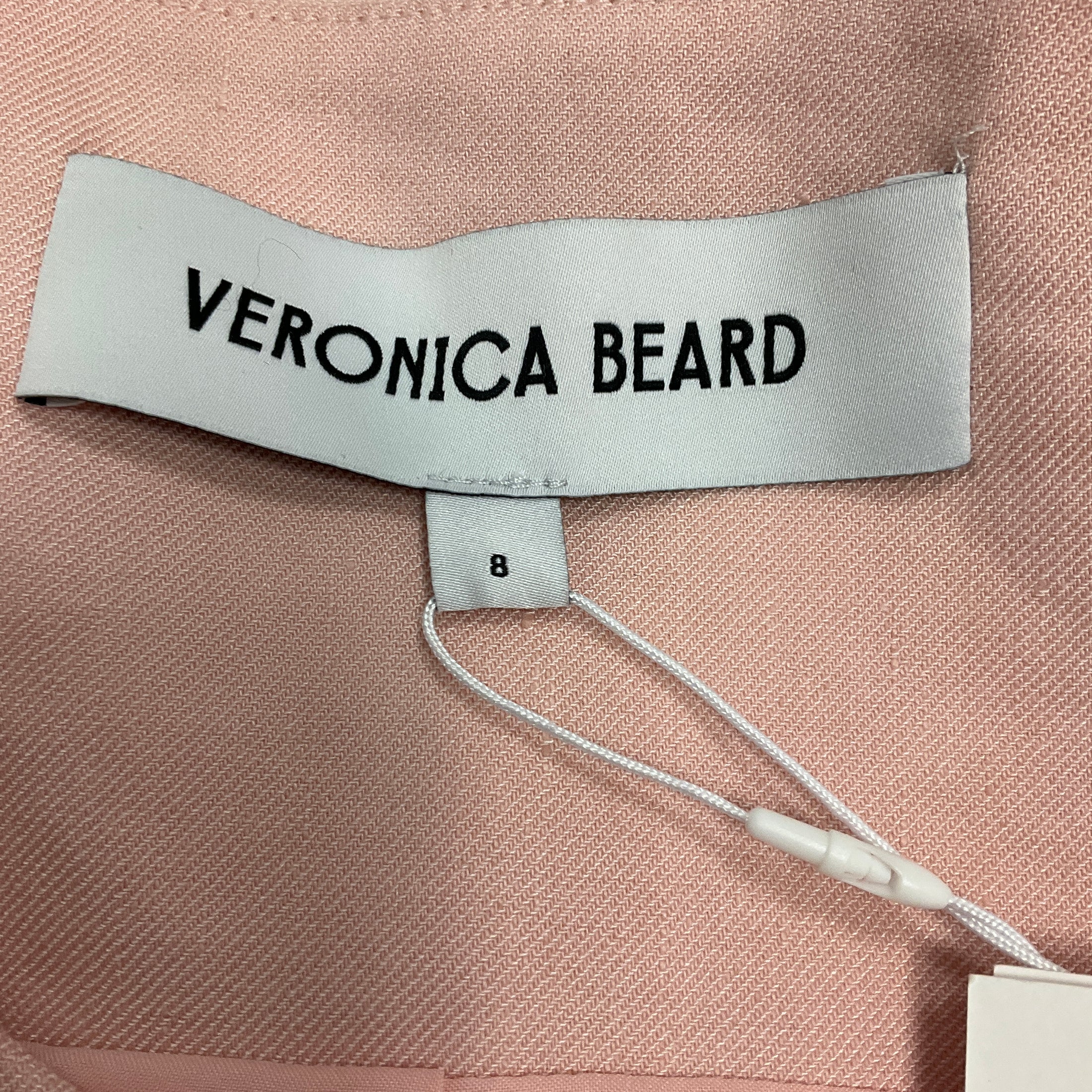 Veronica Beard Pink Shell Lois Linen Vest Top