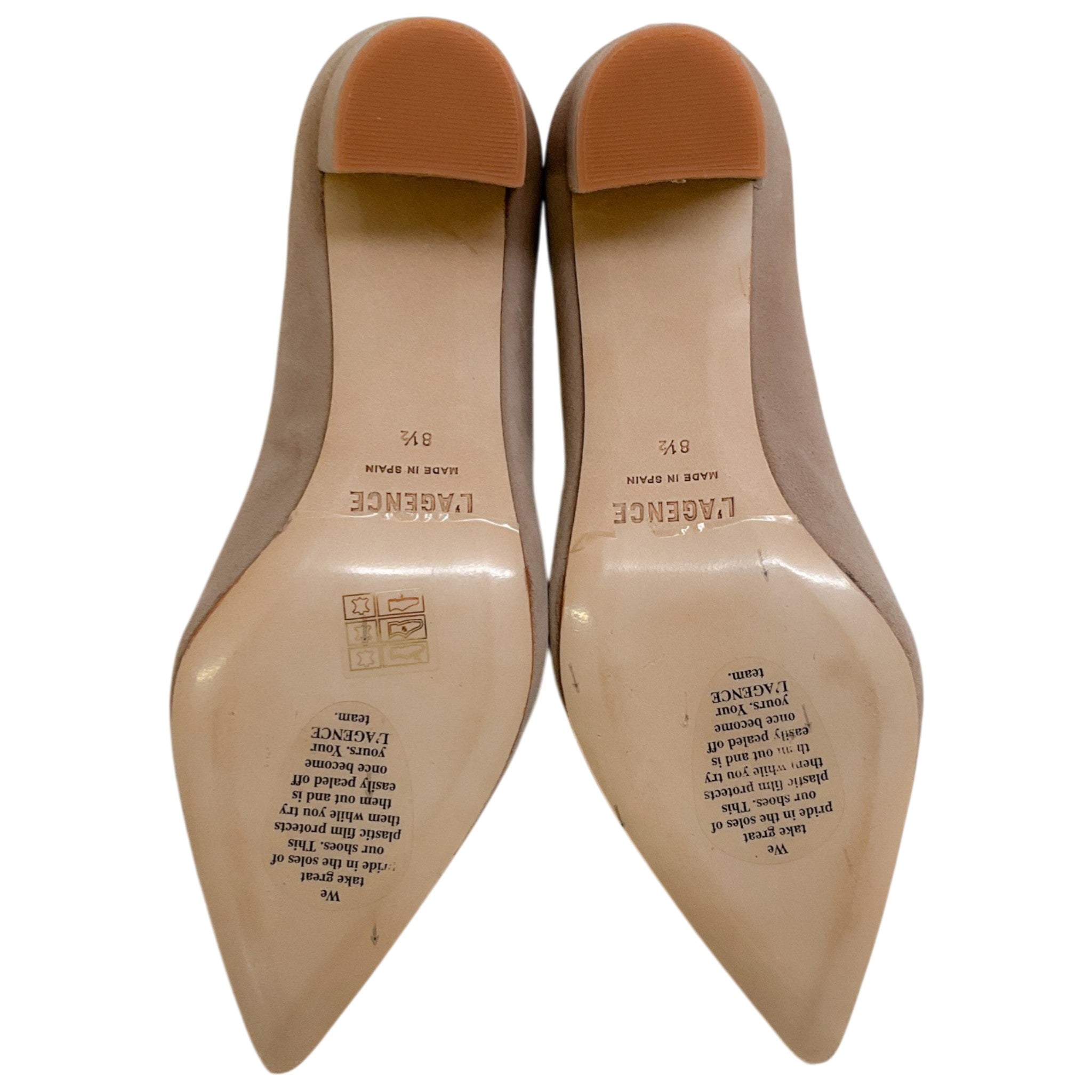 L'Agence Cashew Suede Gilles Pumps