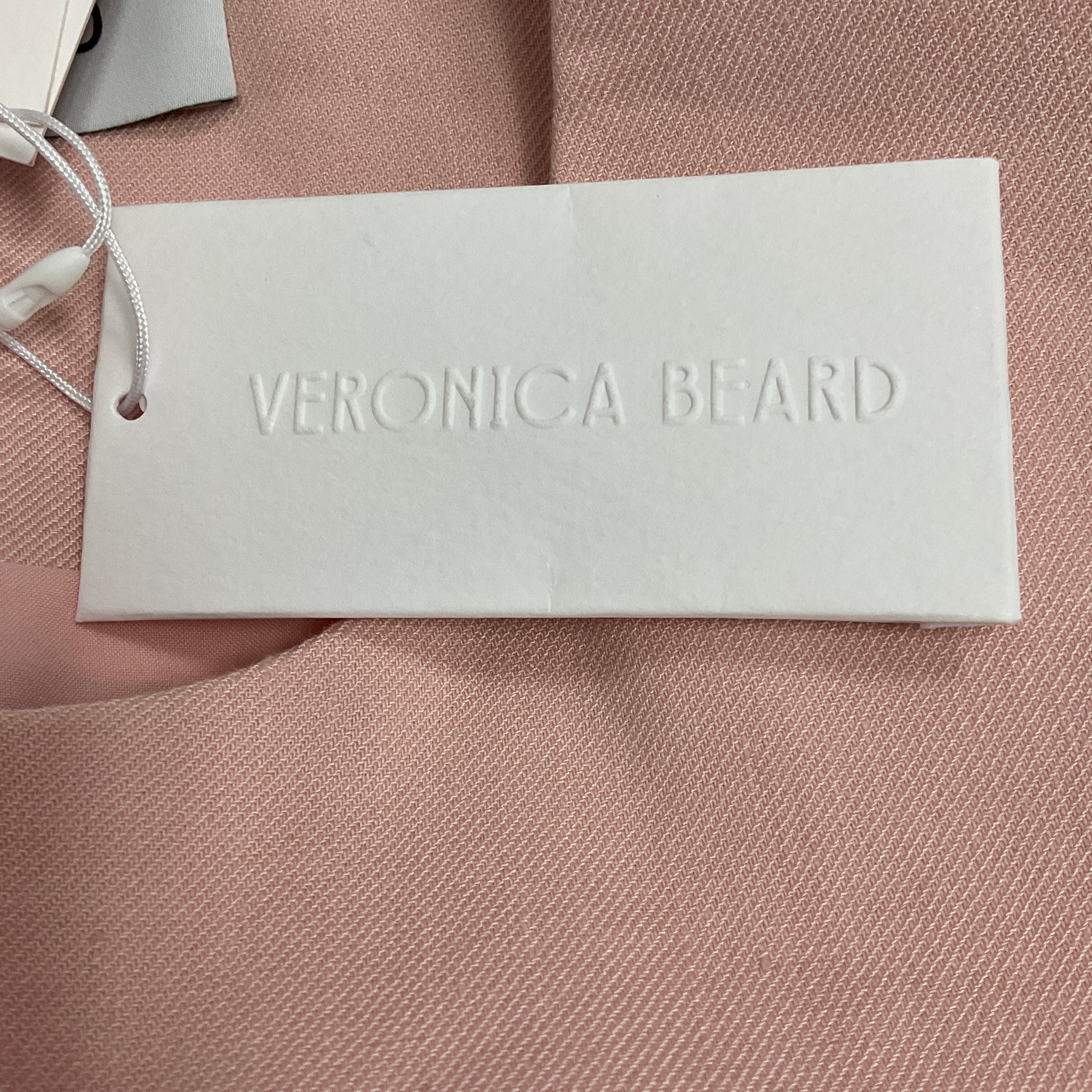 Veronica Beard Pink Shell Lois Linen Vest Top