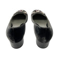 Load image into Gallery viewer, Rene Caovilla Grey Pearl and Crystal Embellished Velvet Loafers
