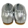 Load image into Gallery viewer, Freda Salvador Silver Leather Riley Woven Round Toe Flats
