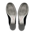 Load image into Gallery viewer, Rene Caovilla Grey Pearl and Crystal Embellished Velvet Loafers
