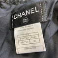 Load image into Gallery viewer, Chanel Black / Charcoal Grey / Silver / Gold Metallic 2008 Wool Tweed Skirt
