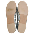 Load image into Gallery viewer, Freda Salvador Silver Leather Riley Woven Round Toe Flats
