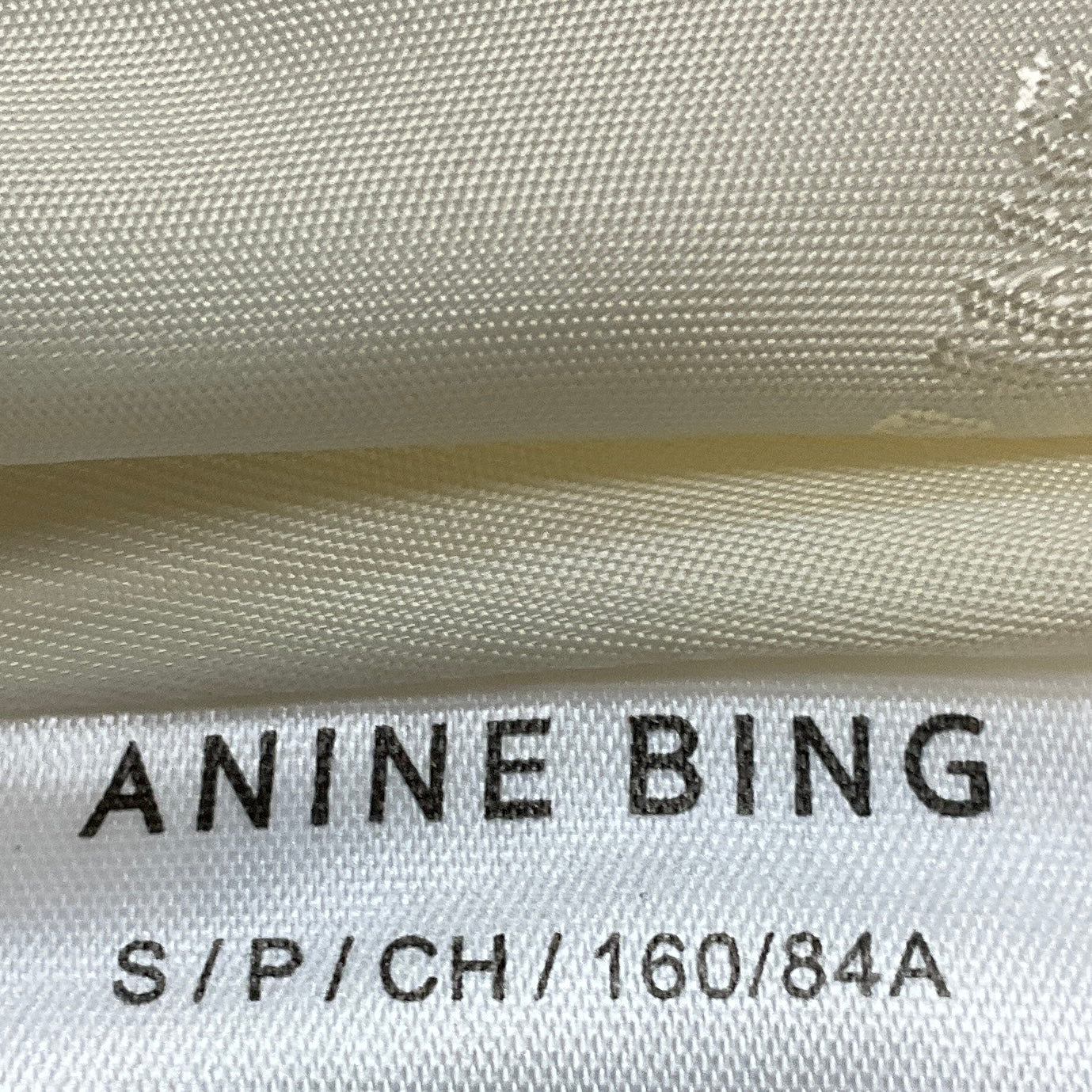 Anine Bing Ivory Annita Button Front Tweed Jacket