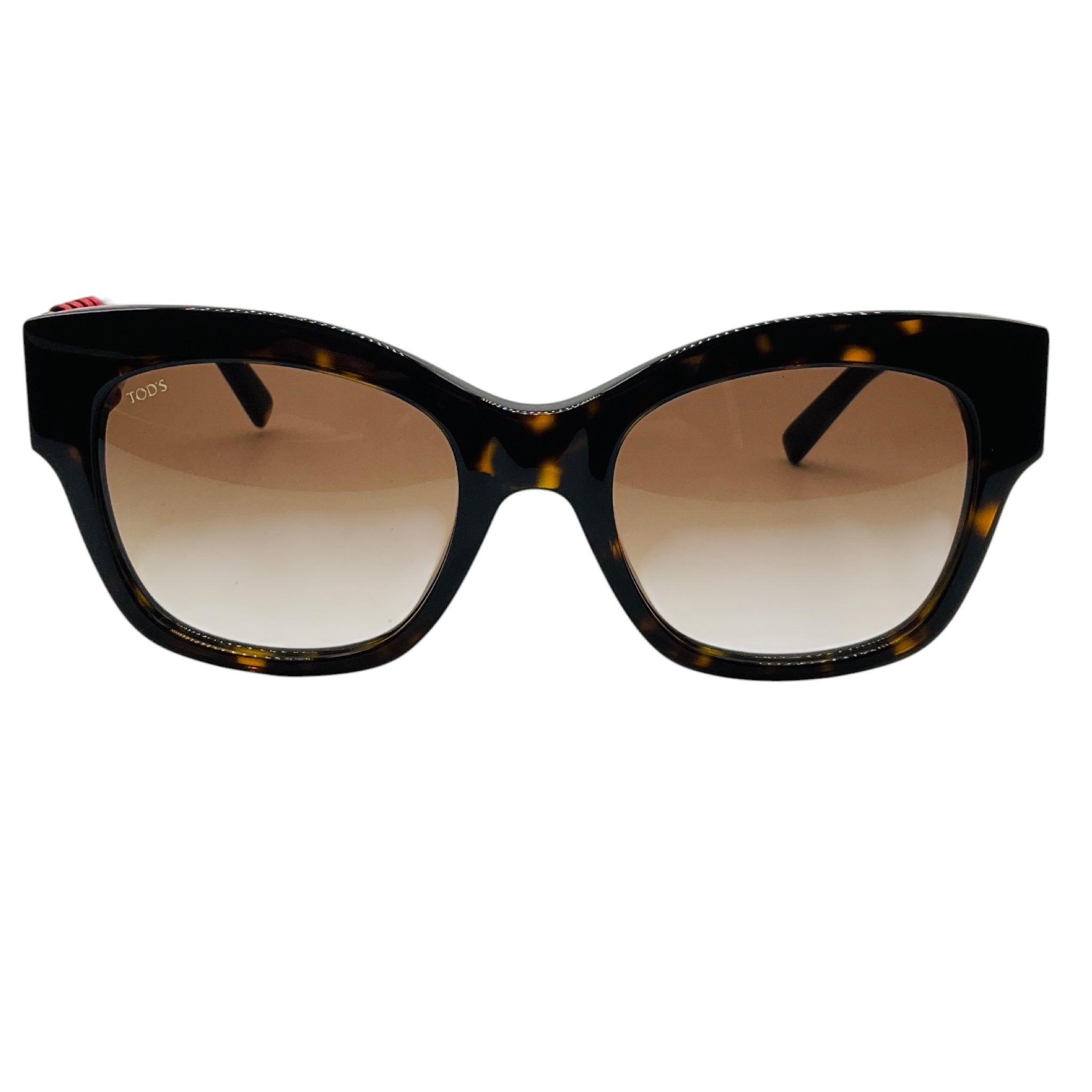Tod's Dark Havana / Red Butterfly Sunglasses
