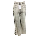 Load image into Gallery viewer, Iro Mixed Grey Andreea Button Side Wide Leg Jeans
