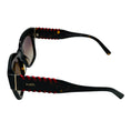 Load image into Gallery viewer, Tod's Dark Havana / Red Butterfly Sunglasses
