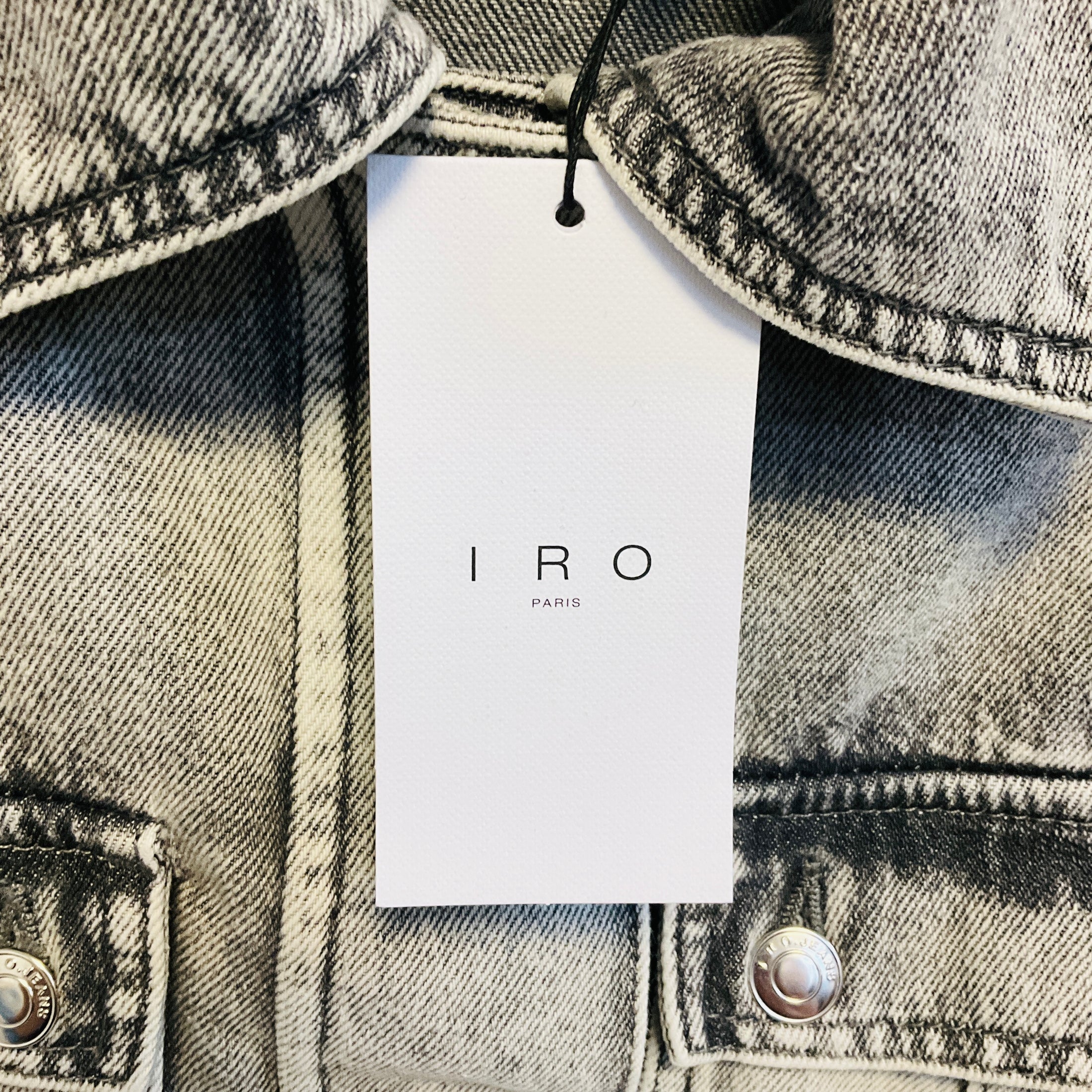 Iro Mixed Grey Alessio Denim Trucker Jacket