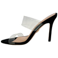 Load image into Gallery viewer, Veronica Beard Black Suede / PVC Asha Sandals
