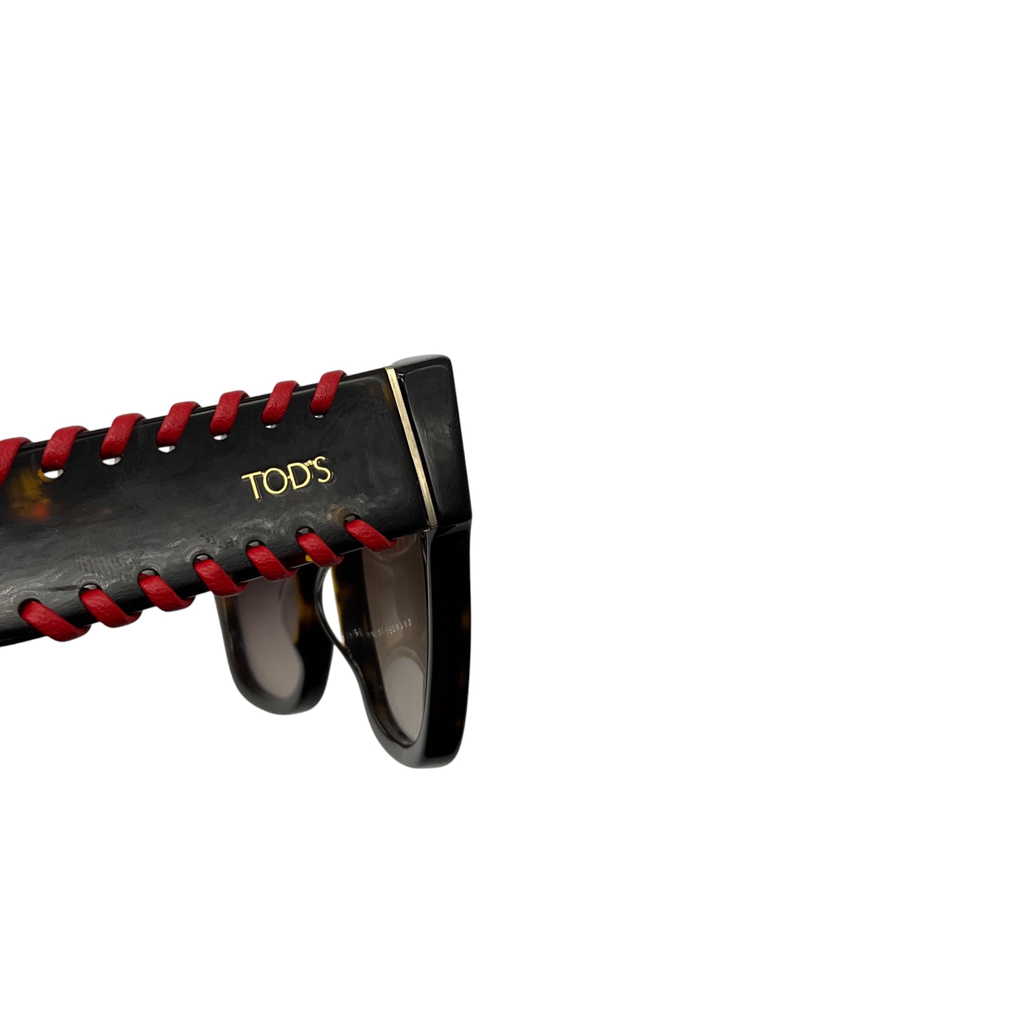 Tod's Dark Havana / Red Butterfly Sunglasses