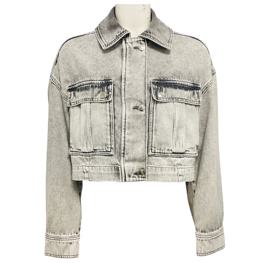 Iro Mixed Grey Alessio Denim Trucker Jacket