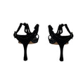 Load image into Gallery viewer, Manolo Blahnik Bead Embellished Suede Sandals
