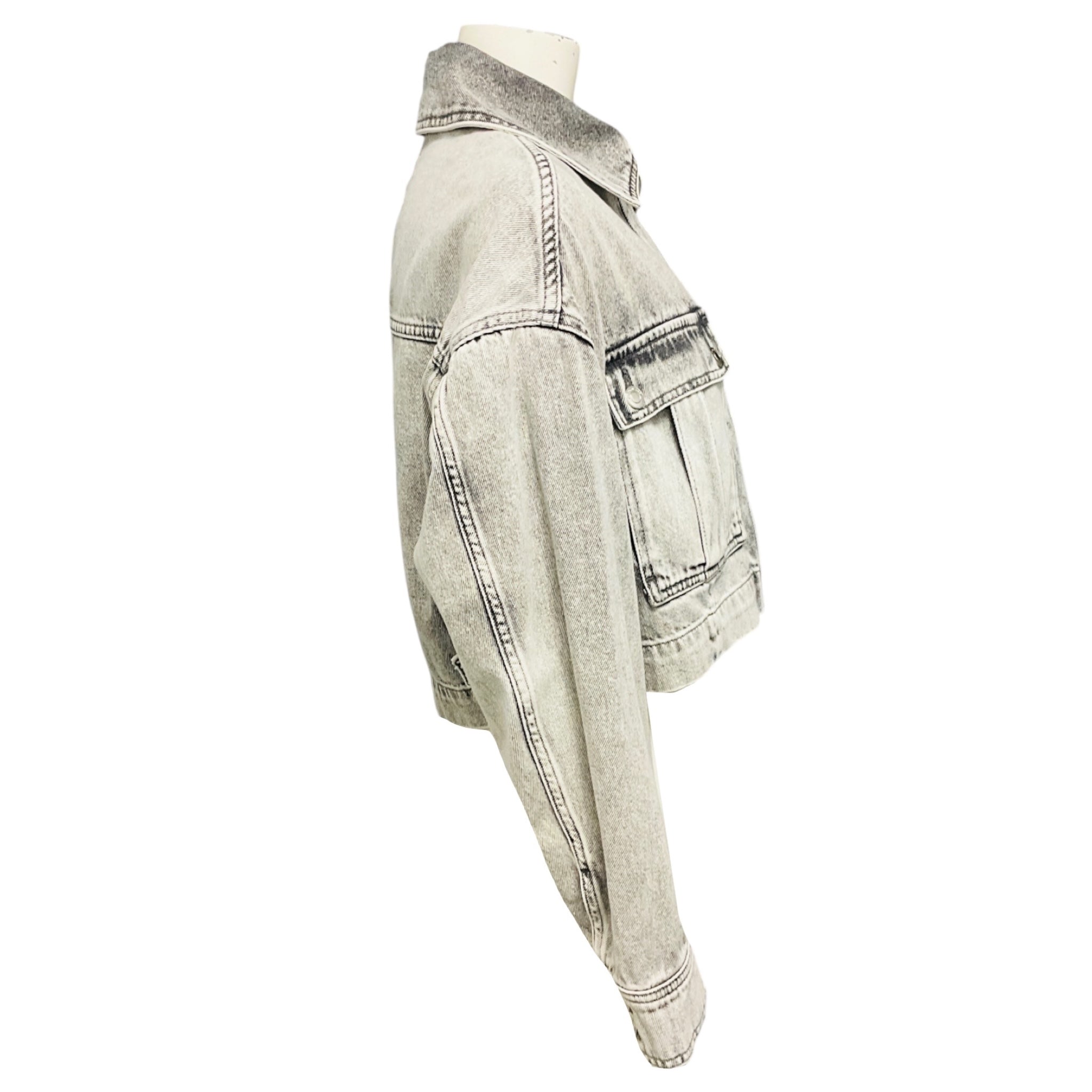 Iro Mixed Grey Alessio Denim Trucker Jacket