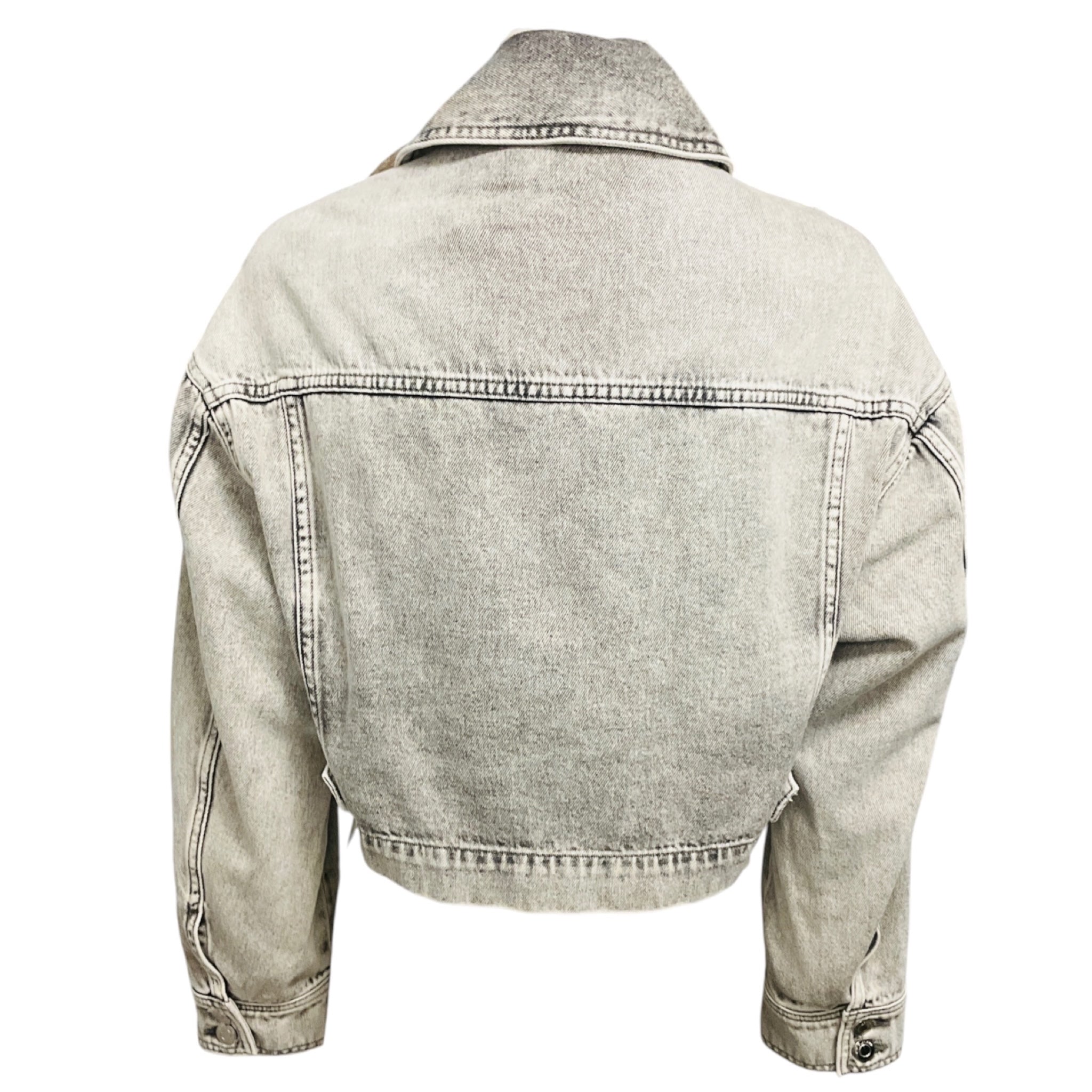 Iro Mixed Grey Alessio Denim Trucker Jacket