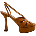 Load image into Gallery viewer, Casadei Natural Leather Tiffany Platform Sandals
