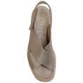 Load image into Gallery viewer, Pedro Garcia White Gold Lame Leather Reme Sandals
