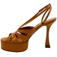 Load image into Gallery viewer, Casadei Natural Leather Tiffany Platform Sandals
