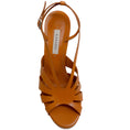 Load image into Gallery viewer, Casadei Natural Leather Tiffany Platform Sandals
