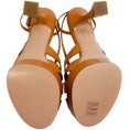 Load image into Gallery viewer, Casadei Natural Leather Tiffany Platform Sandals
