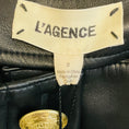 Load image into Gallery viewer, L'Agence Black Idy Button Front Faux Leather Midi Dress
