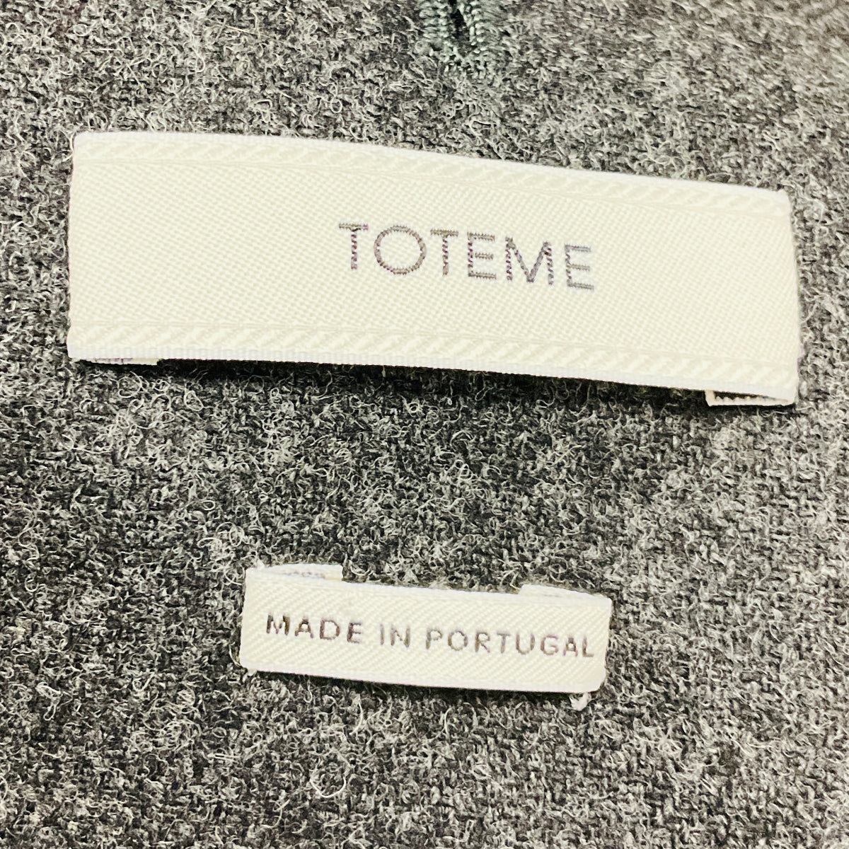 Toteme Charcoal Melange Scarf Blazer Jacket