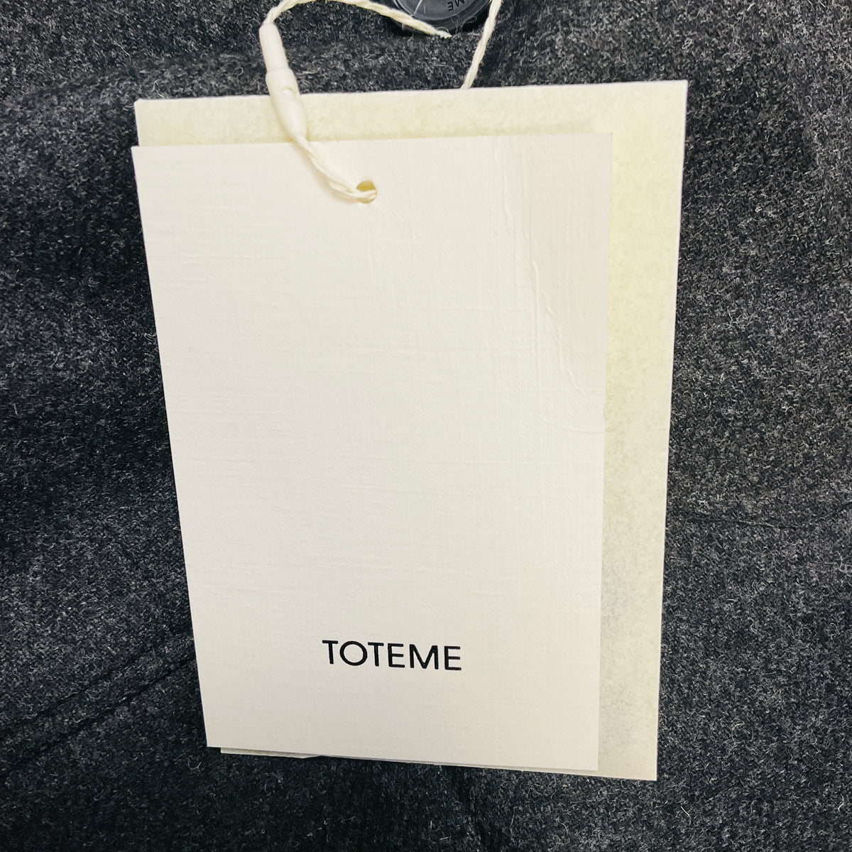 Toteme Charcoal Melange Scarf Blazer Jacket