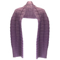 Load image into Gallery viewer, Agnona Purple Pleated Cashmere and Silk Plisse Scarf
