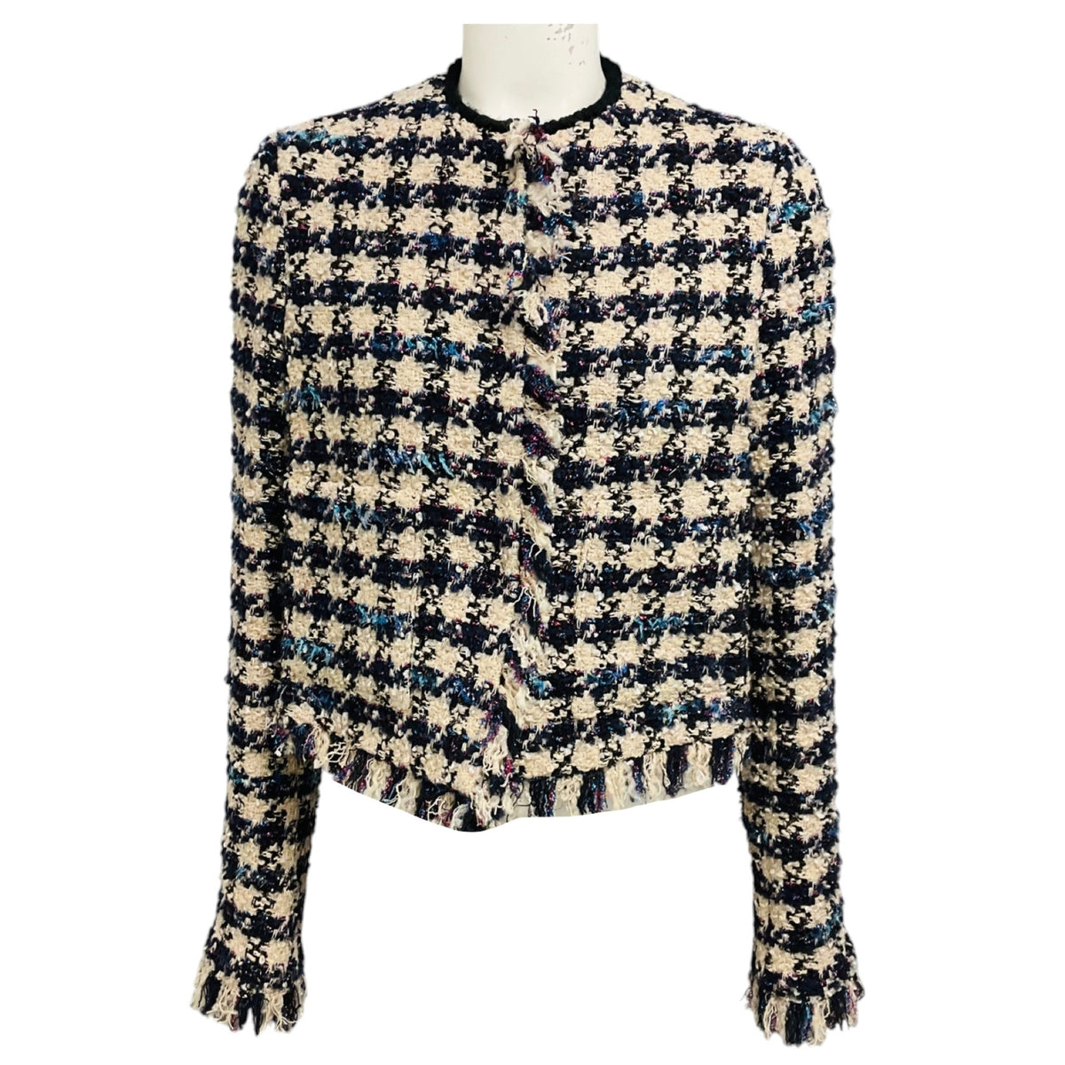 forte_forte Ink Multi Tweed Boxy Jacket
