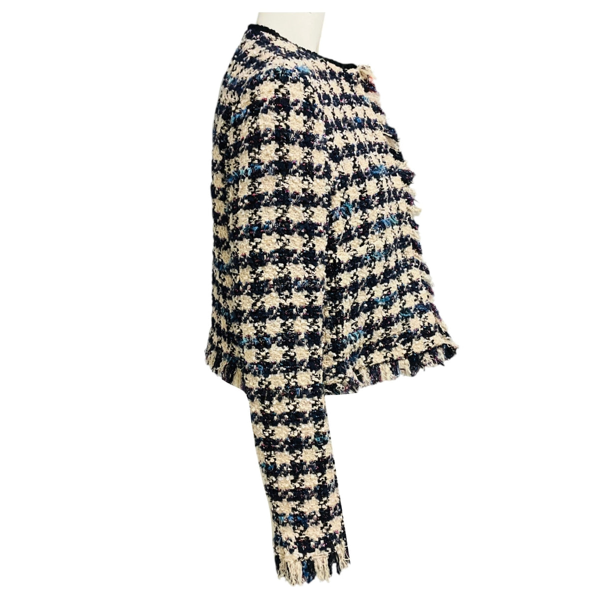 forte_forte Ink Multi Tweed Boxy Jacket