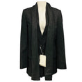 Load image into Gallery viewer, Toteme Charcoal Melange Scarf Blazer Jacket
