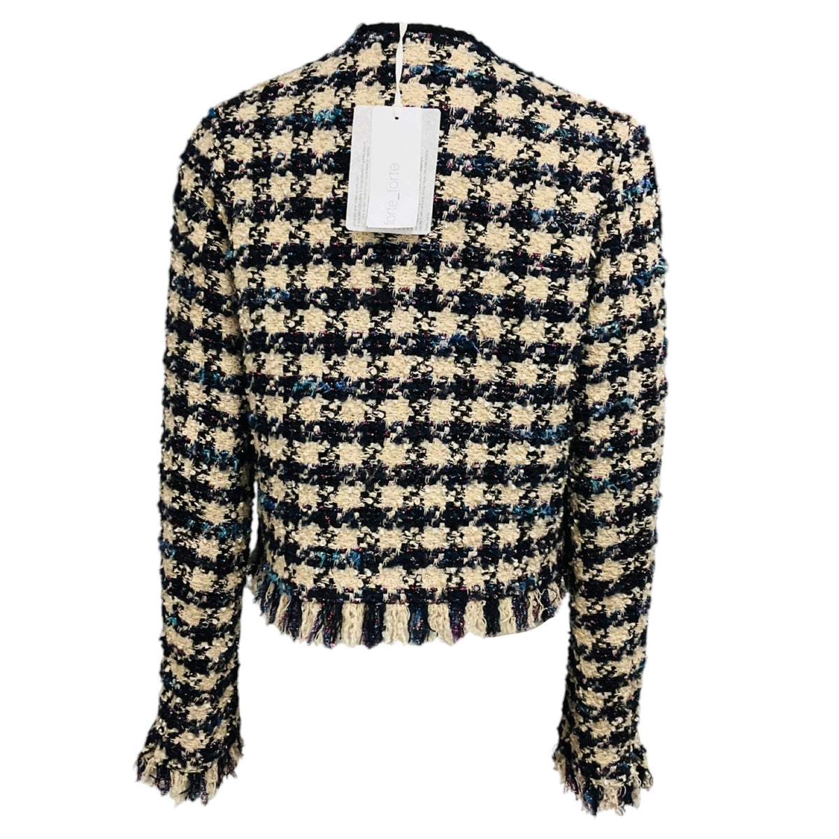 forte_forte Ink Multi Tweed Boxy Jacket