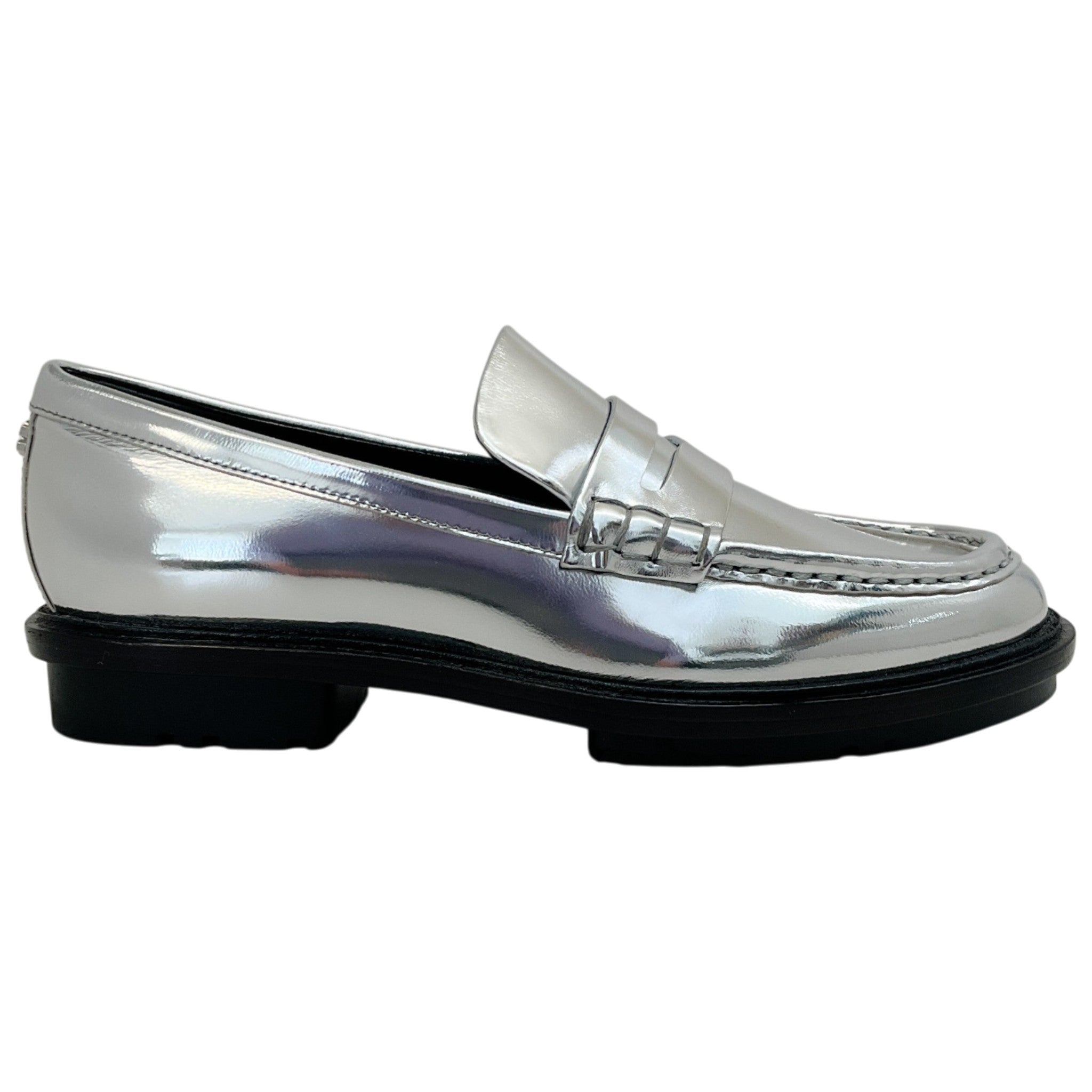 Simkhai Silver Metallic Leather Harper Loafers