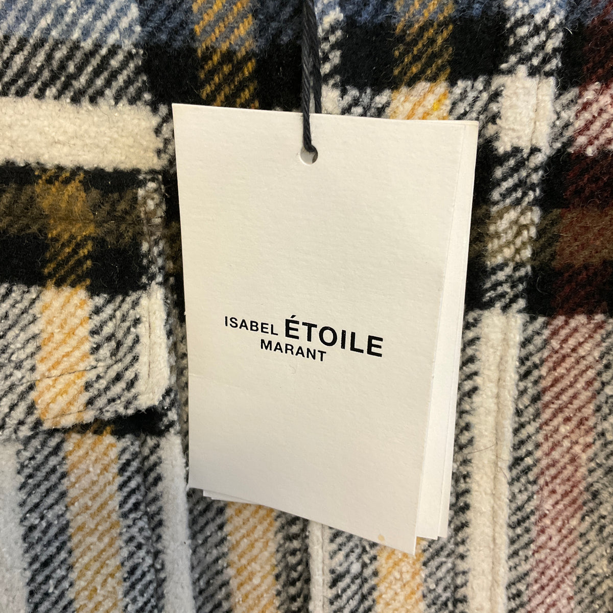 Isabel Marant Etoile Ecru Ervey Checked Padded Jacket