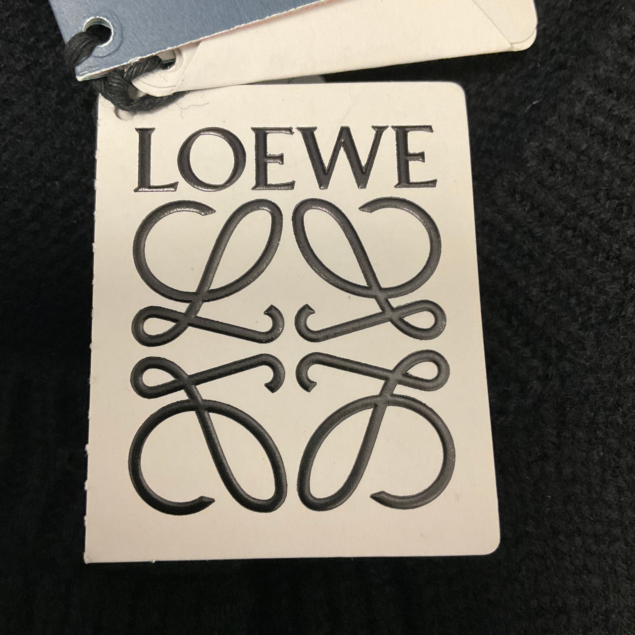 Loewe Black Wool Knit Cardigan Sweater with Pin Embellishments